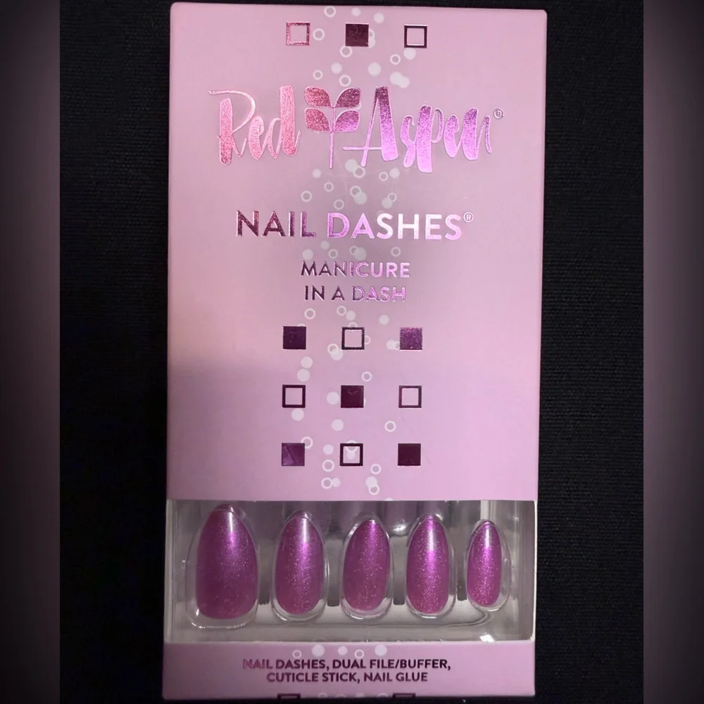 Red Aspen Nail Dashes - Electric Lilac Everlee - Press-On Nails - Picture 2 of 3